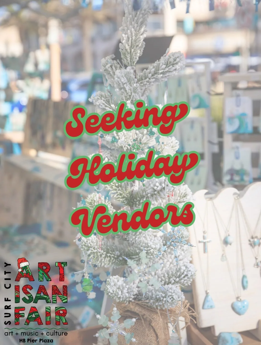 Sun, sand and&hellip;sleigh bells? 🏝️🎅

We&rsquo;re decking the halls and trading snow for surfboards! The Surf City Artisan Fair is officially searching for local makers, crafters and artisan vendors to fill the booths for our annual Holiday Marke
