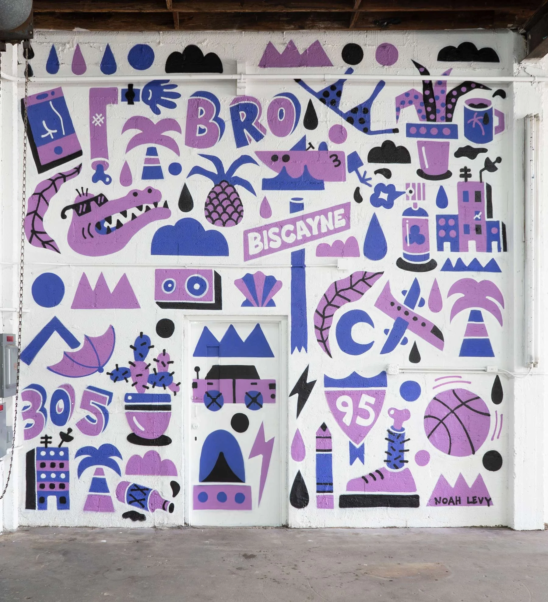 Dwyane Wade County Socks Mural Miami