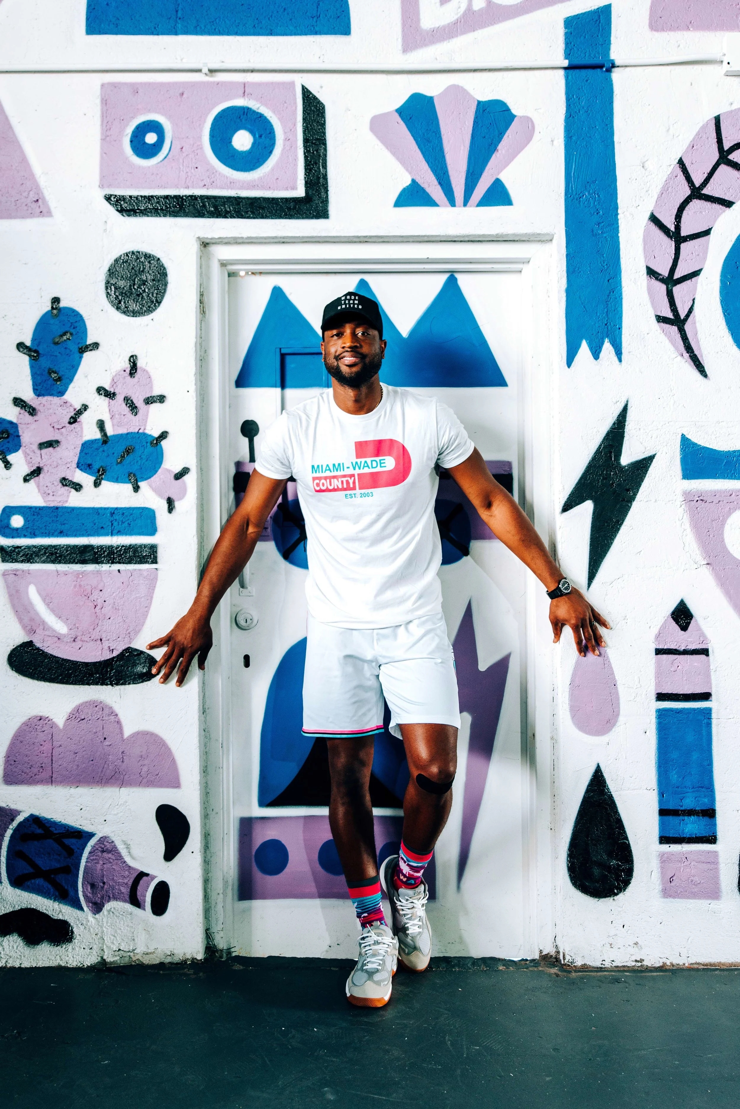 Dwyane Wade County Socks Mural Miami