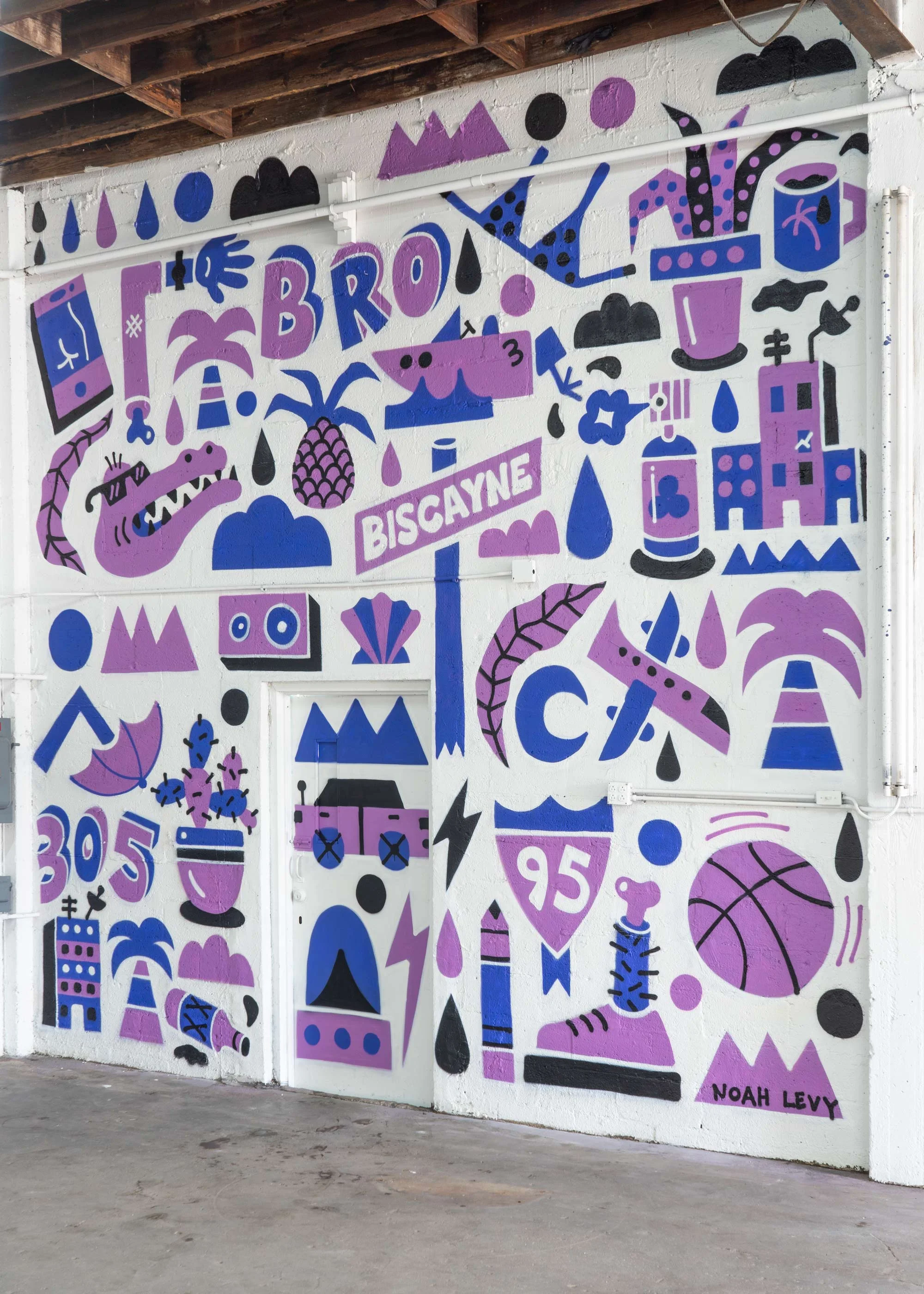 Dwyane Wade County Socks Mural Miami