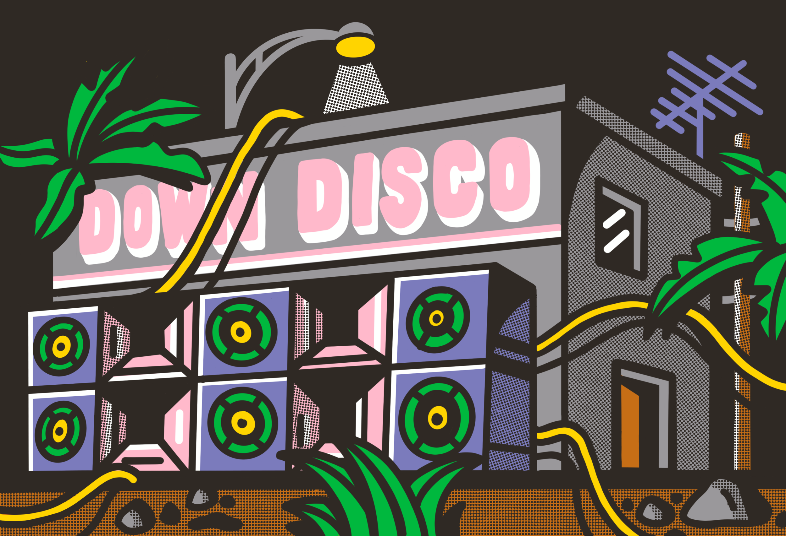 Miami Bass Red Bull Music Academy Illustrator