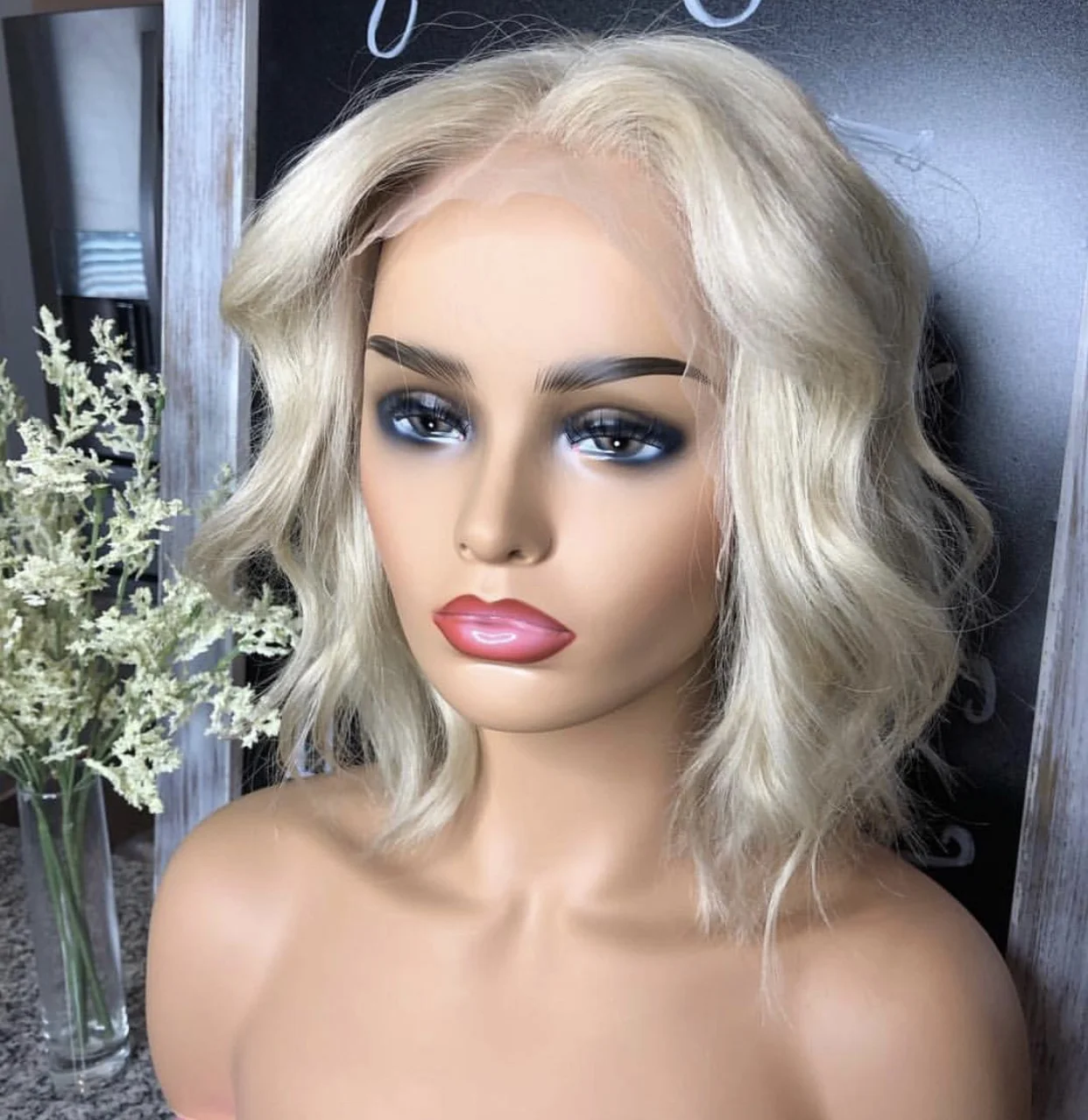 Ash Blonde Lace Front Bob Unit