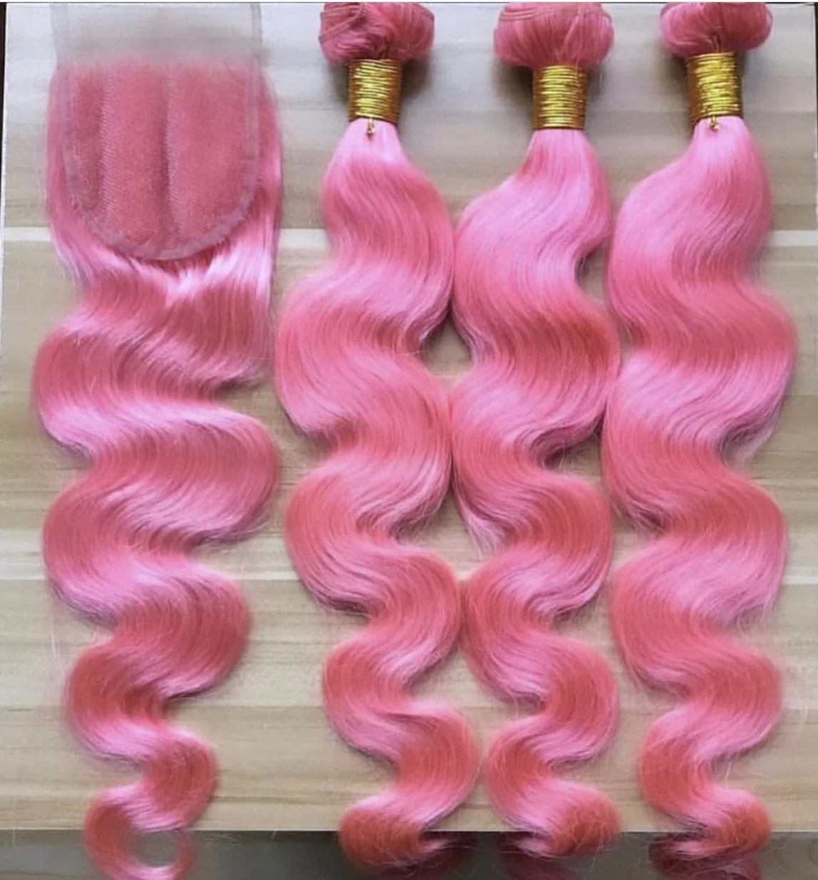 Body wave Soft Pink Bundle Deal