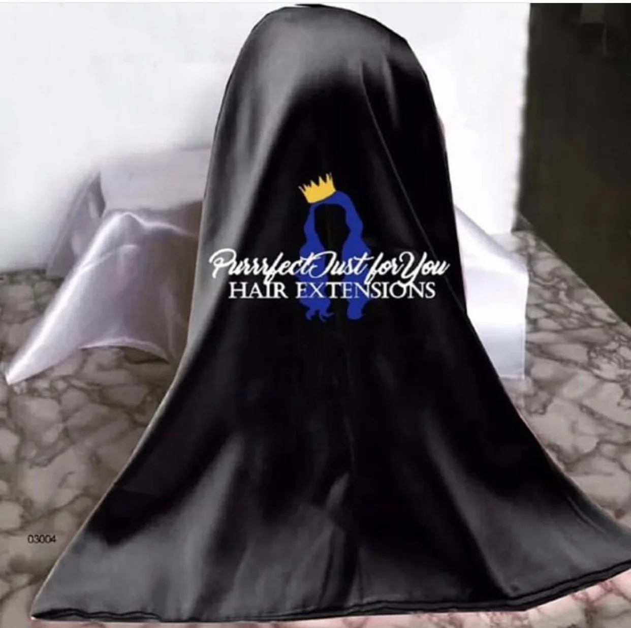 Purrrfect Just For You Hair Bonnet (Black)