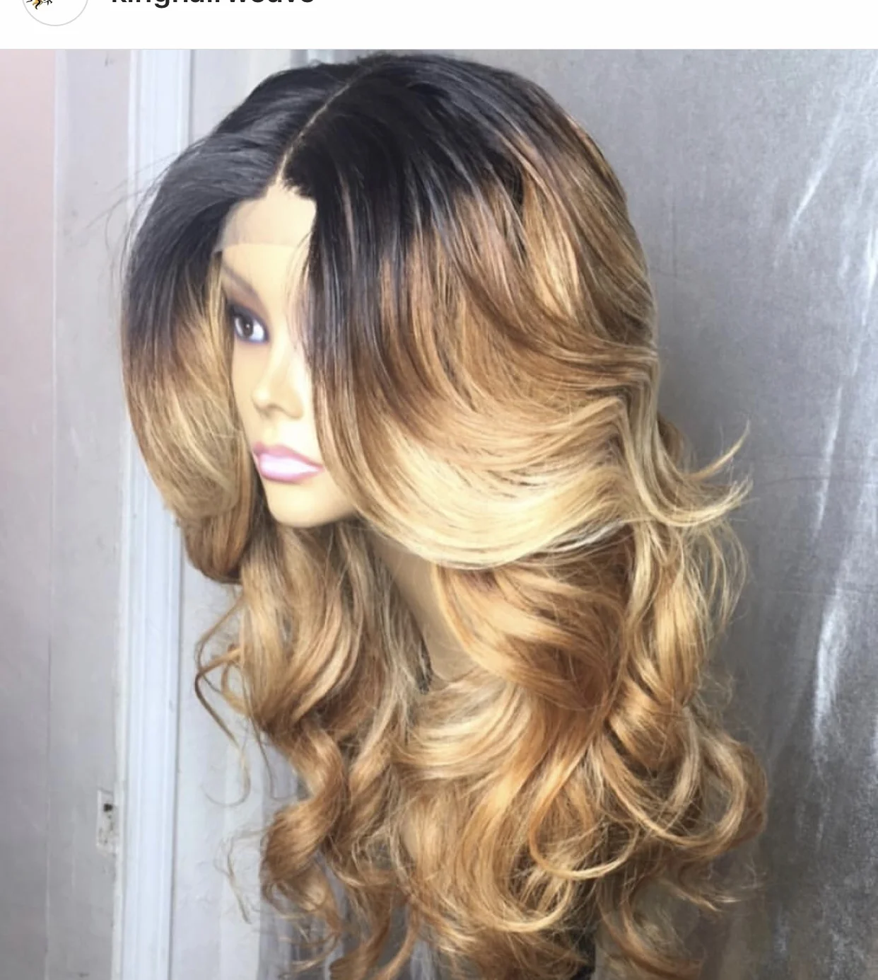 Honey Blonde Highlight Lace Front Unit