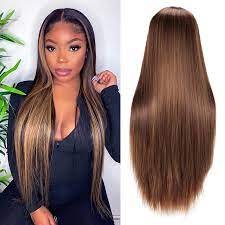 Long synthetic wig