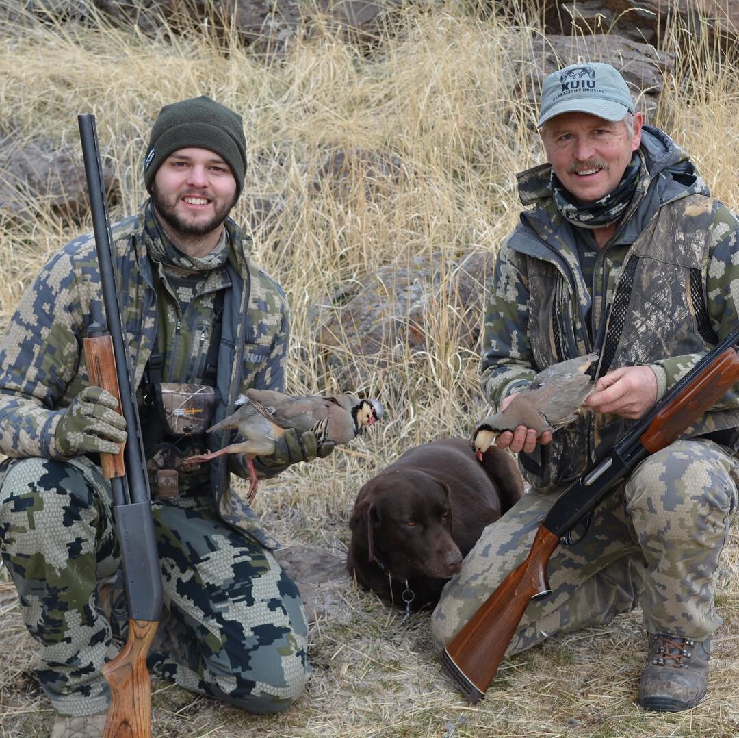 We made it out for some light Chukar hunting late last year. They were tasty after a quick camp rotisserie. The 870s are still holding down the fort. #hunting #chukar #chukarhunting #birdhunting #birddogs #remington870 #remington