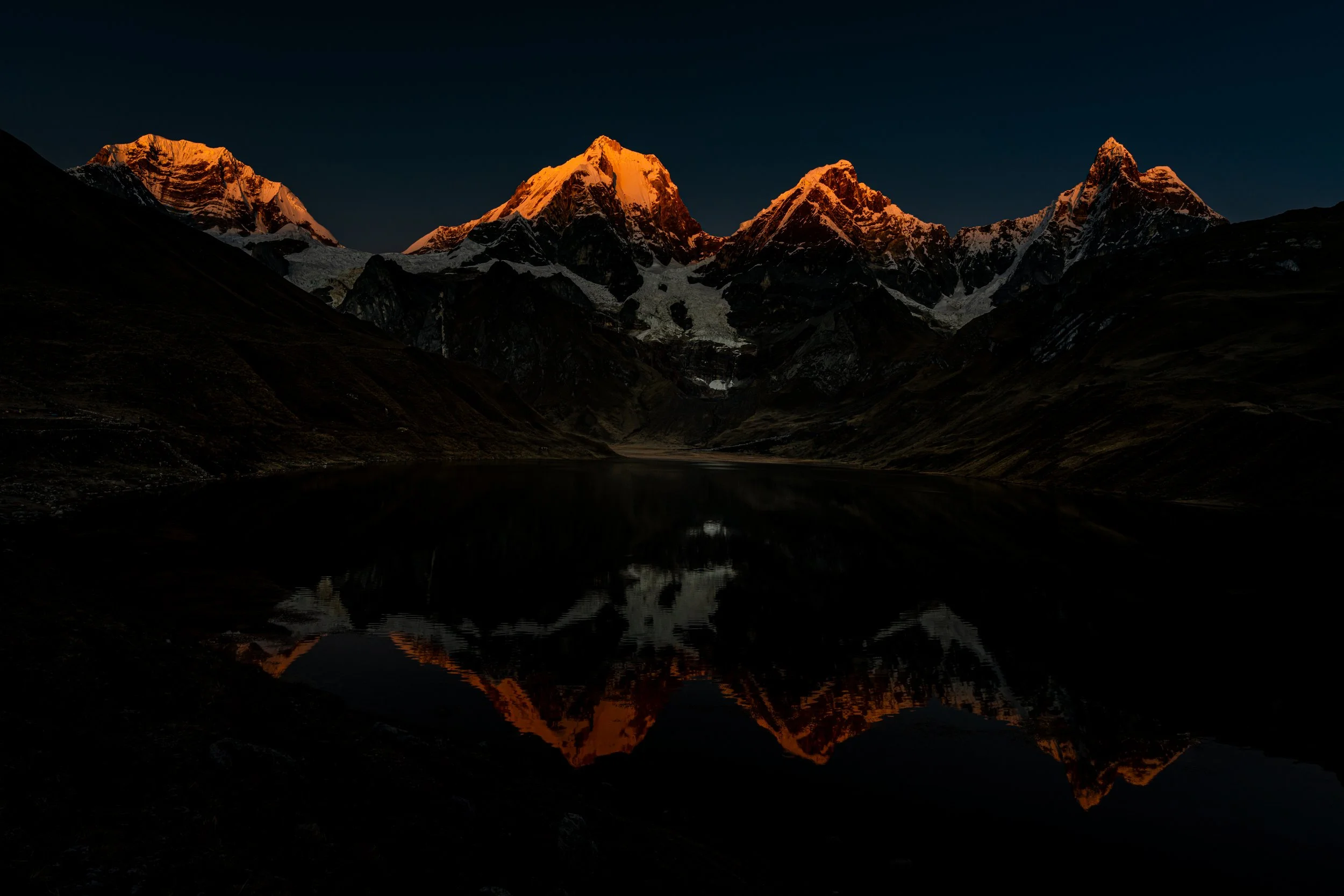 Sunrise over Laguna Carhuacocha