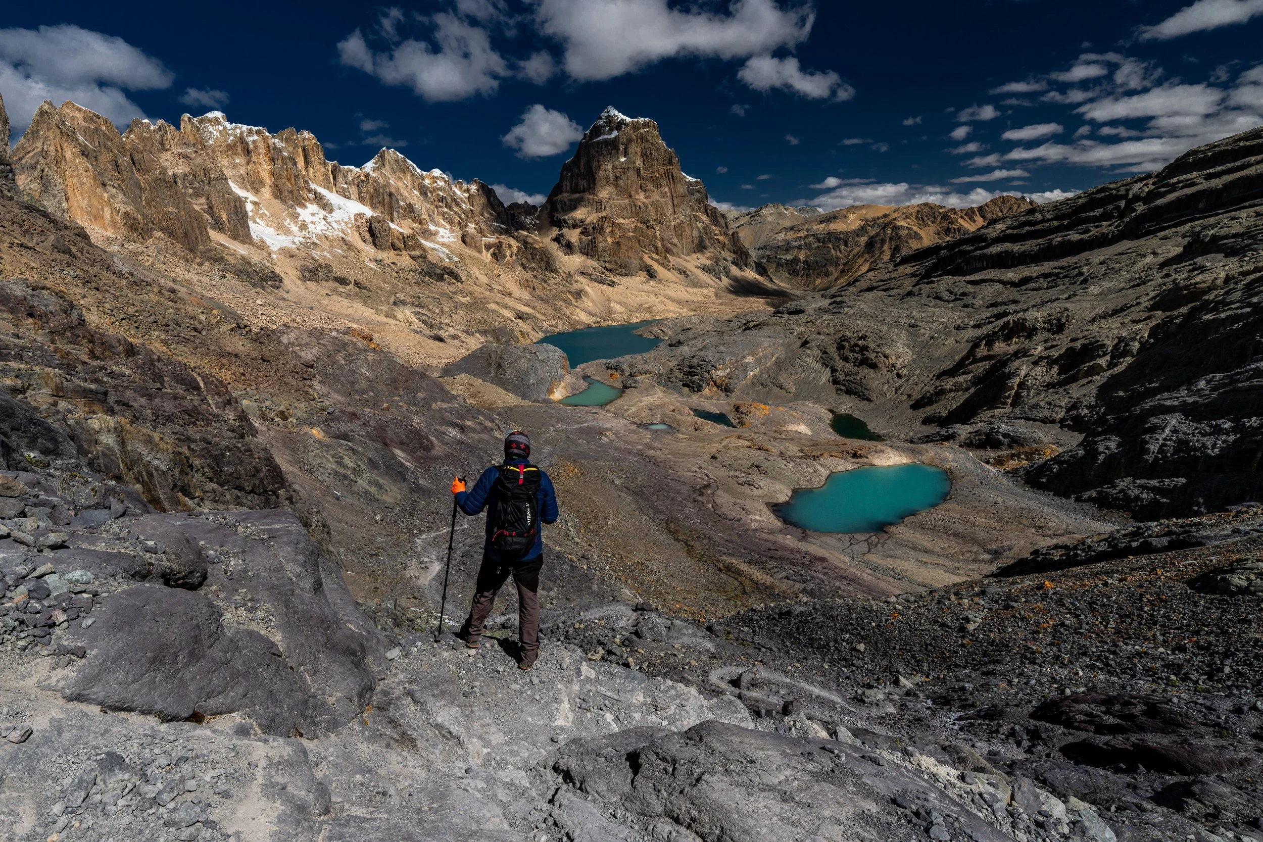 Adolfo takes in the view from Trapecio Pass.