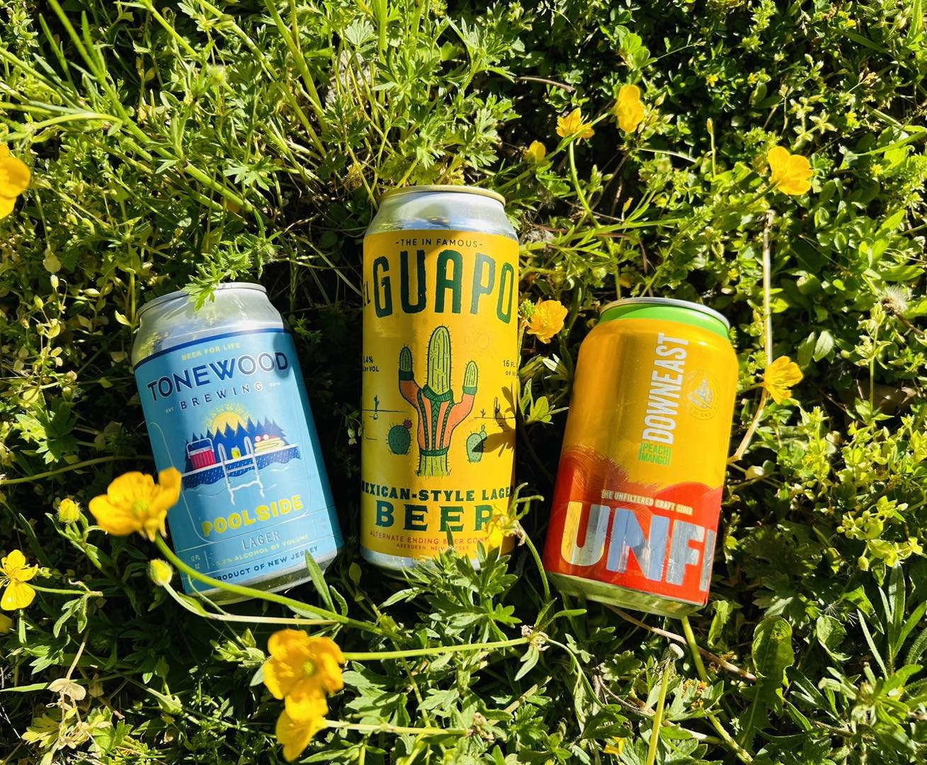 ☀️ Some Refreshing Beers &amp; Cider for this Warm Weather ☀️ 

🏝️ Tonewood Poolside Lager 😎 

🌵 Alternate Ending El Guapo Mexican-Style Lager (Cinco de Mayo!) 🌵 

Downeast Peach Mango 🍑 🥭 

#njcraftbeer #cider