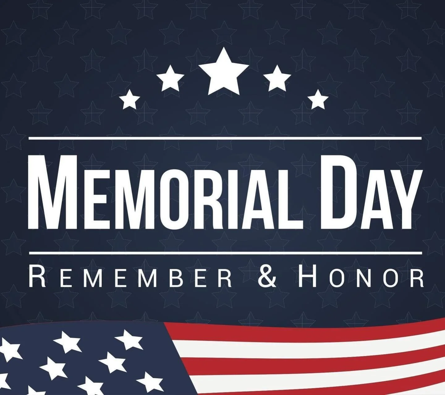 🇺🇸 Memorial Day! 🇺🇸 
Today we honor and remember those who made the ultimate sacrifice.
We&rsquo;re closed today (and every Monday) - see you tomorrow, Tuesday, at 12pm!
