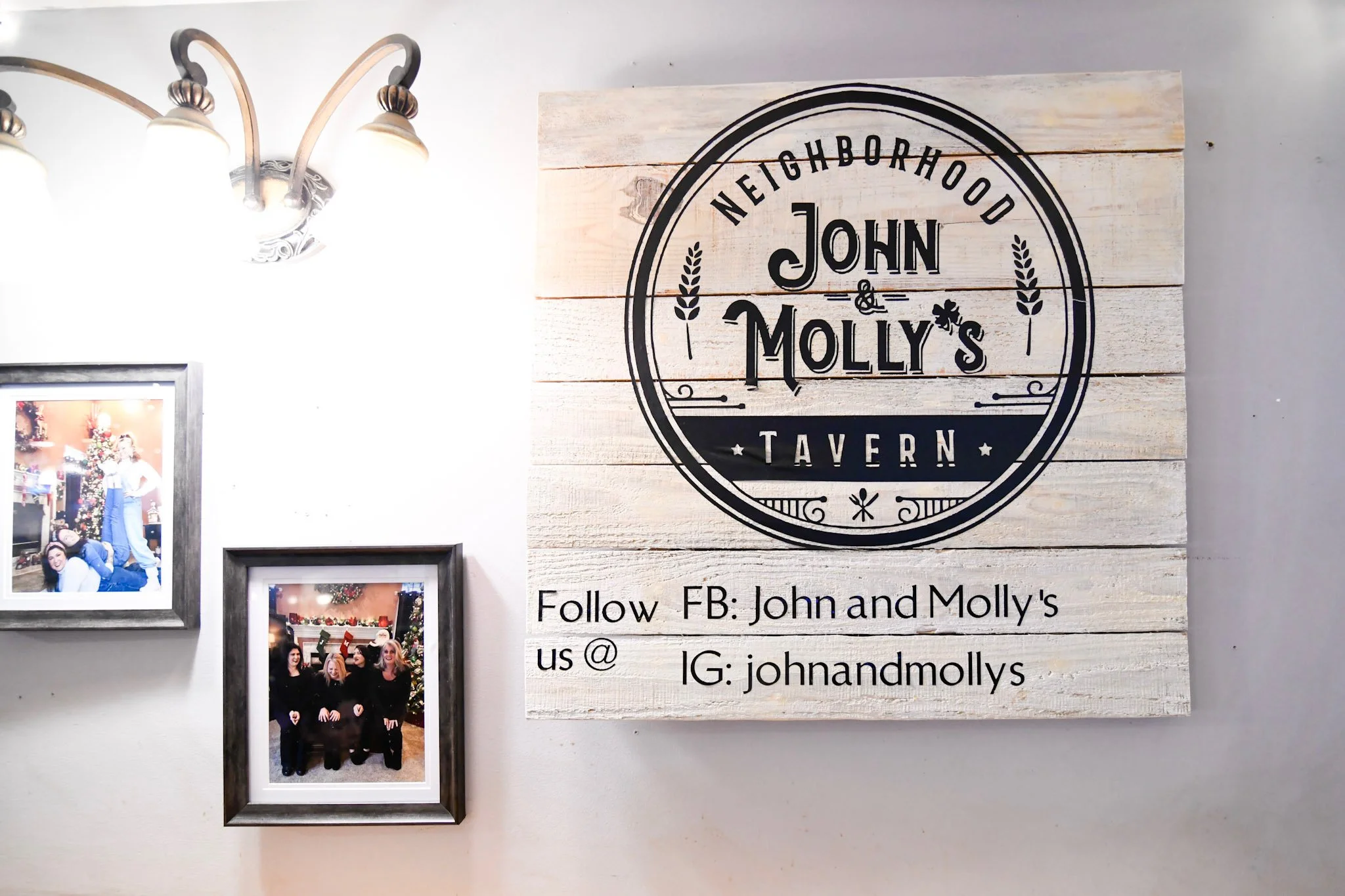 Our John & Molly's Branded Wooden Sign