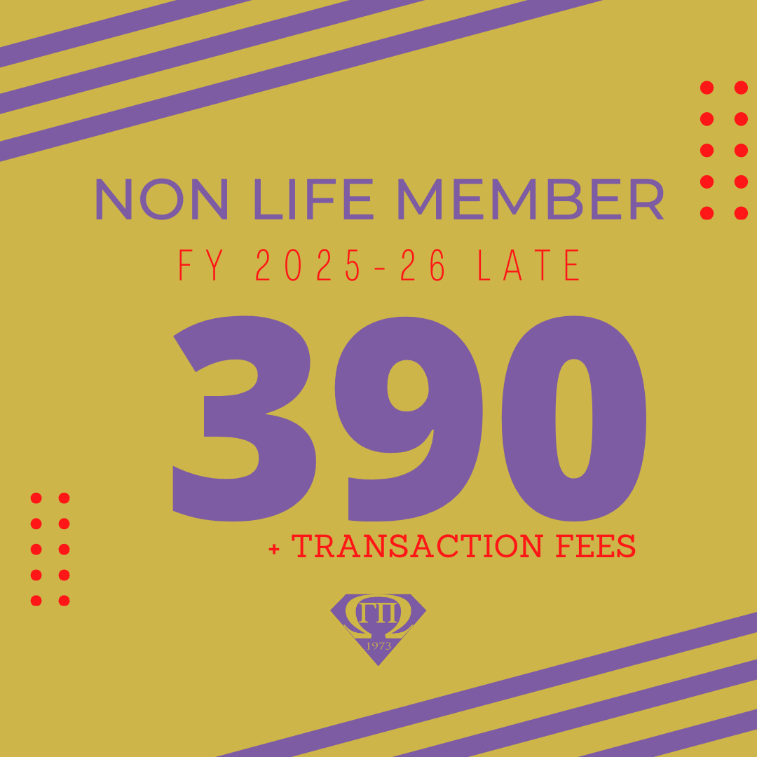 2025-2026 Membership Dues (Non Life Member Late)