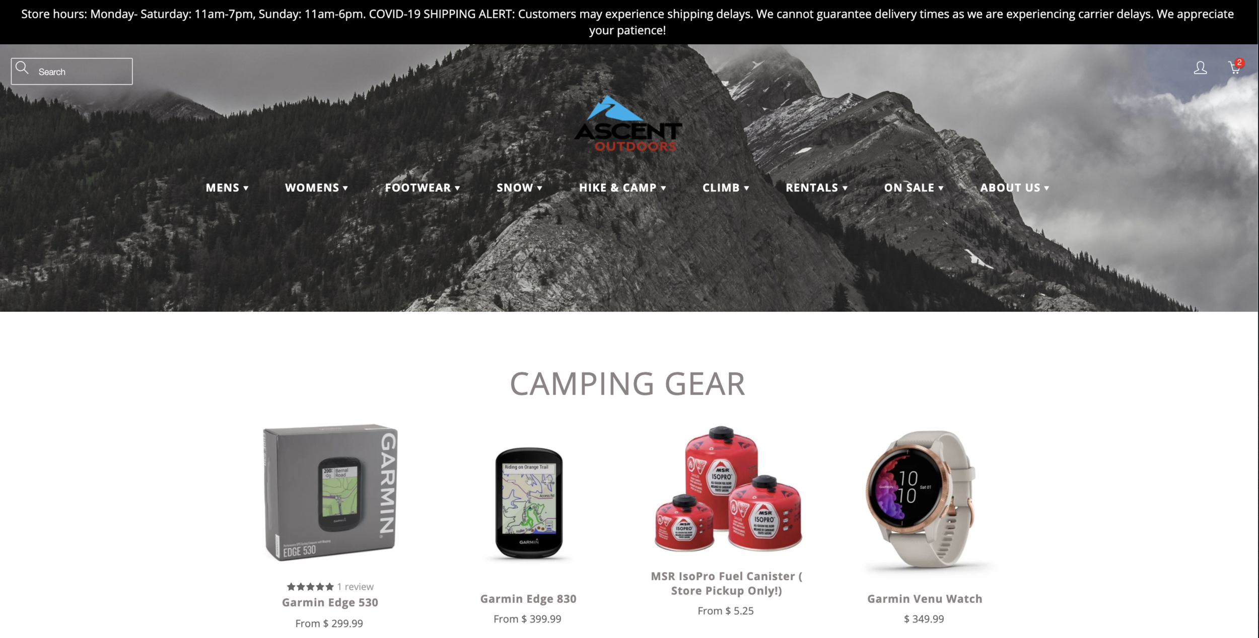 New Ascent web site