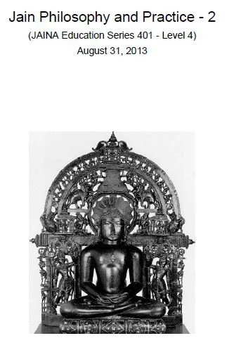 Textbook - Jain Philosophy and Practice 2 (JES 401 Level 4)