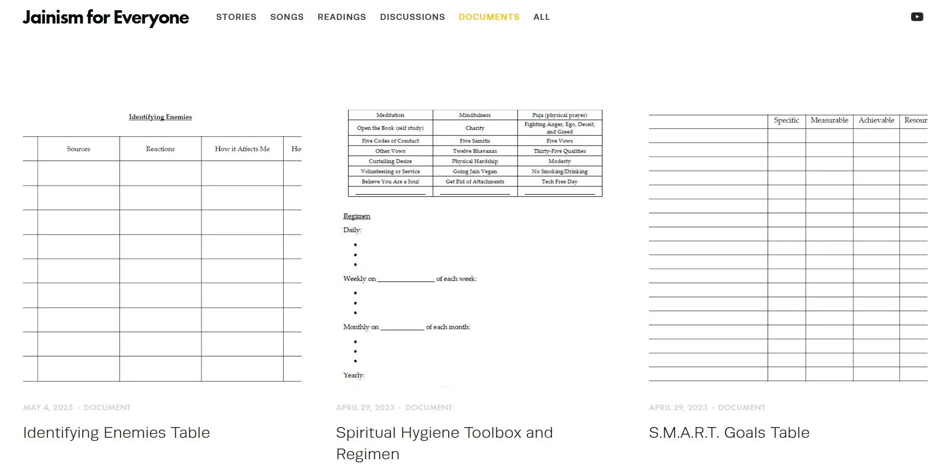 J4E Discussion 163 Goals, Spiritual Hygiene, and Enemy Map