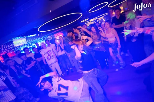 Crowd dancing at a nightclub at Party Pier Guangzhou