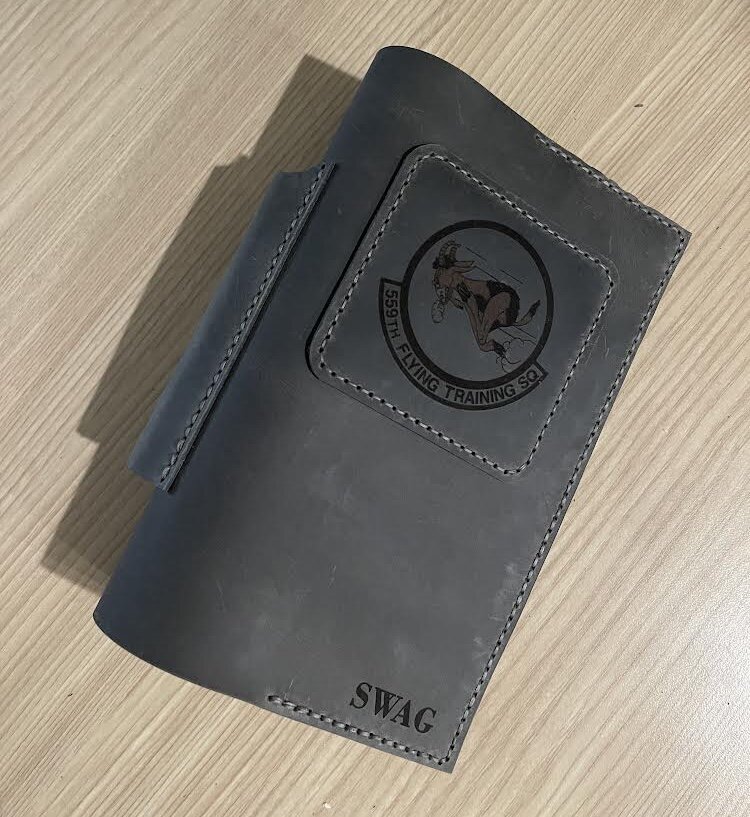 Small Military Green Book Cover (8 x 5.25) - Grey