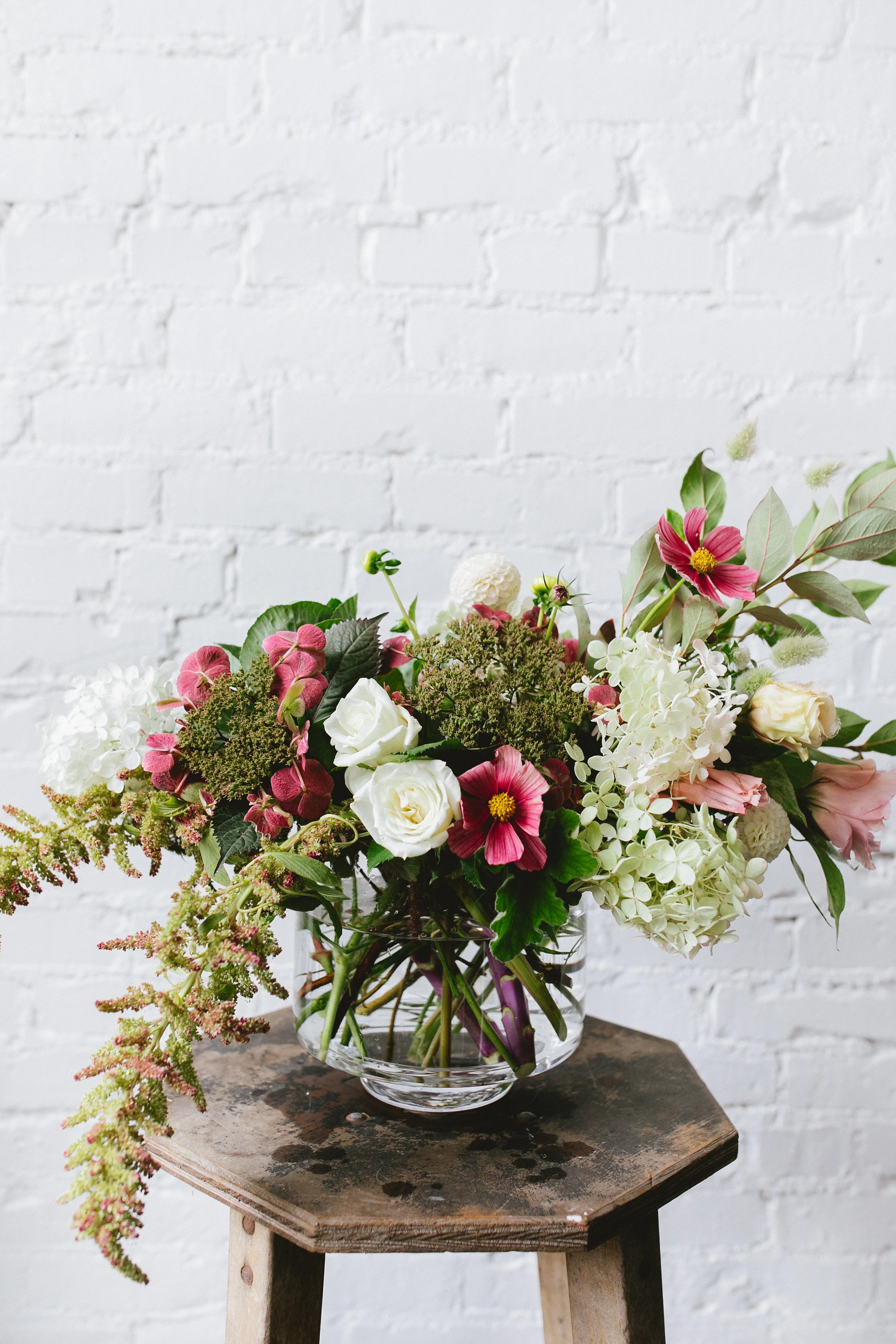 Large bouquet in vase
