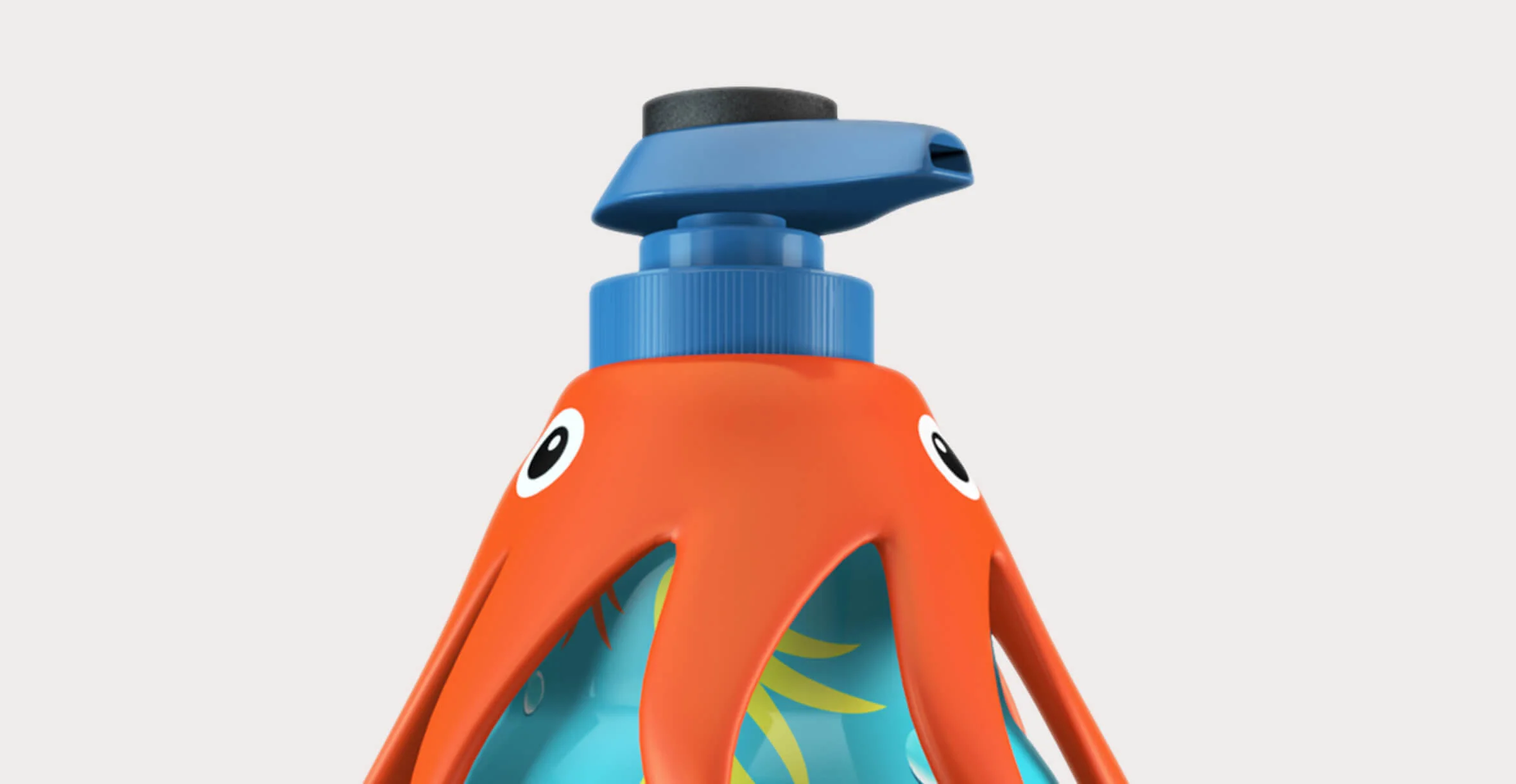 SquidSoap fun hand soap 3d render visual