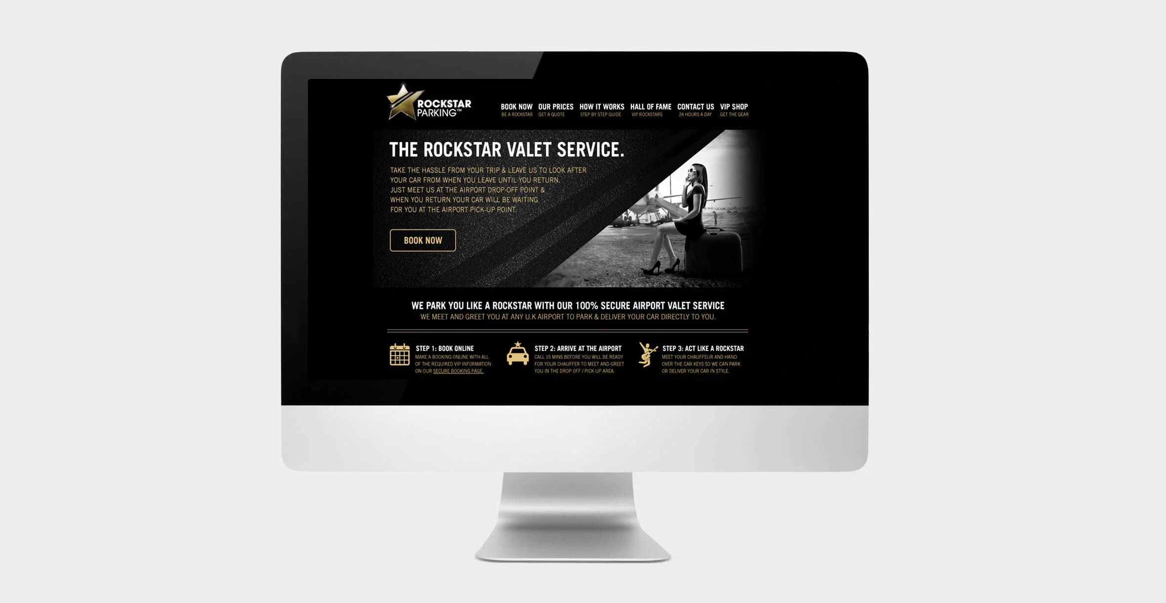 Rockstar Parking Band Identity - Website Design