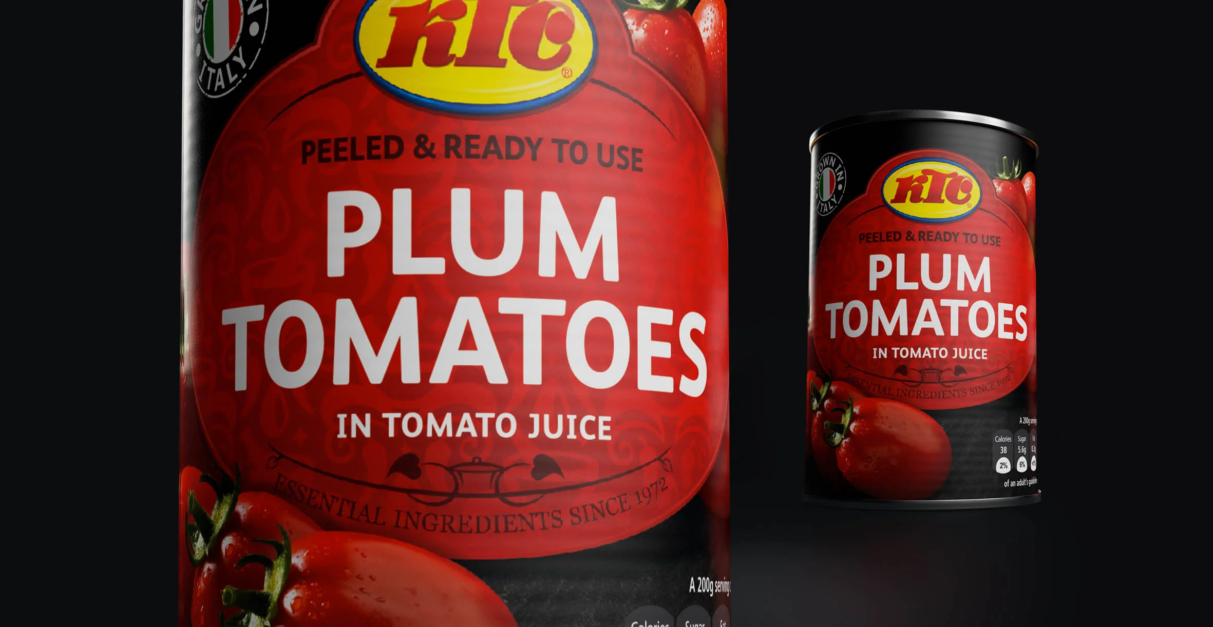 Packaging Design and Logo Refresh for Food Brand KTC Edibles - Tomatoes Packaging Design