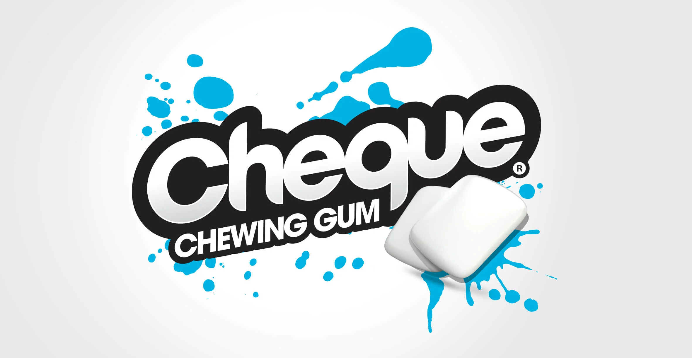Branding and Packaging Design for Confectionary Brand Cheque Gum - Logo