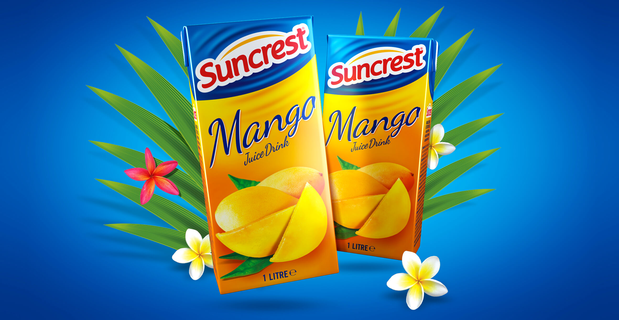 Redesign of well known beverage brand Suncrest - 3D Pack Render