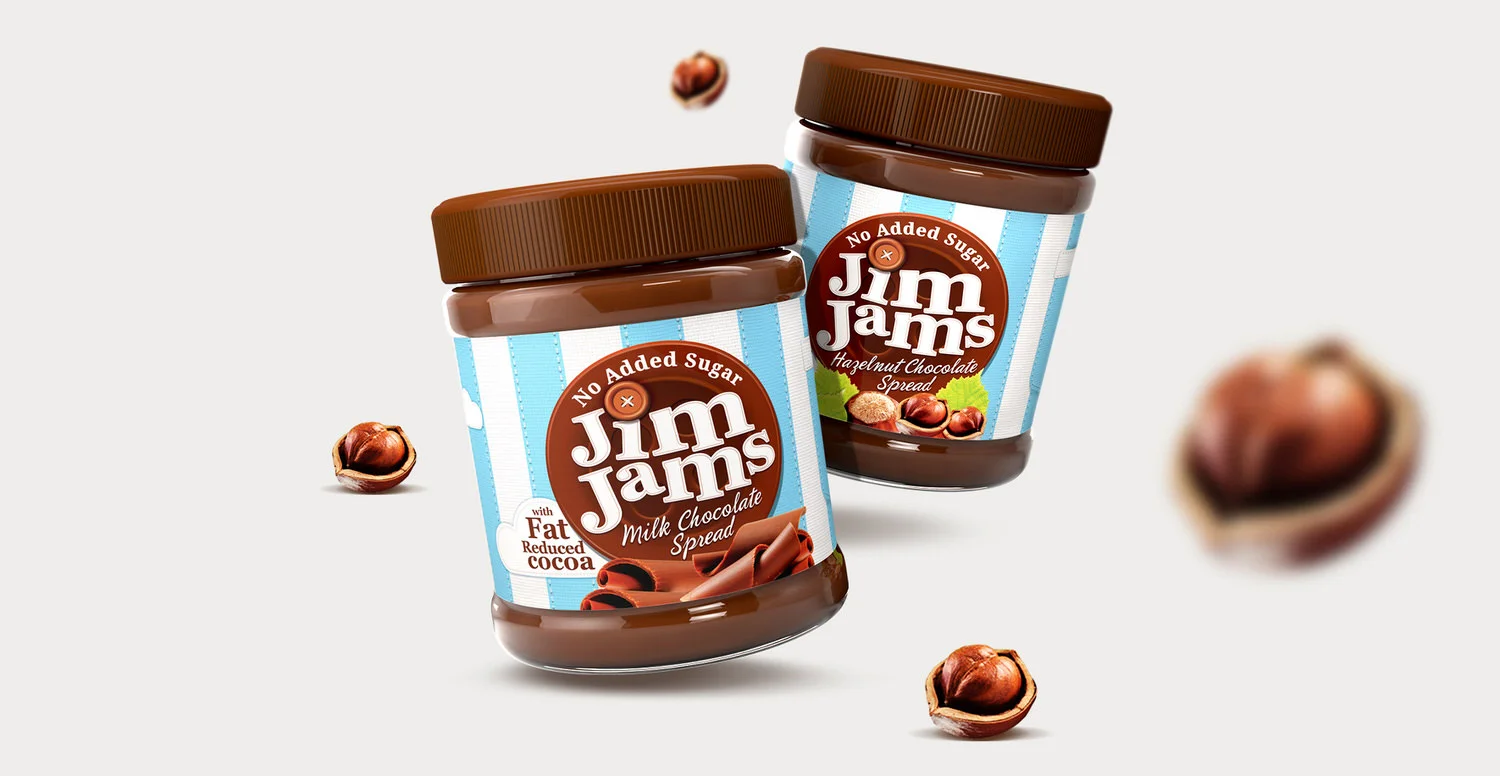Food and Jam Packaging Design. Jim Jams