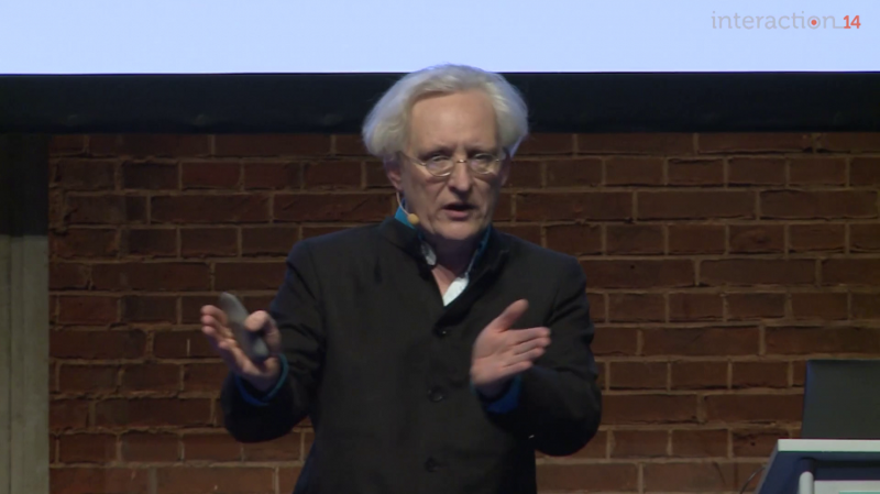 Steven Pemberton speaking at Interaction14 on The Computer as Extended Phenotype