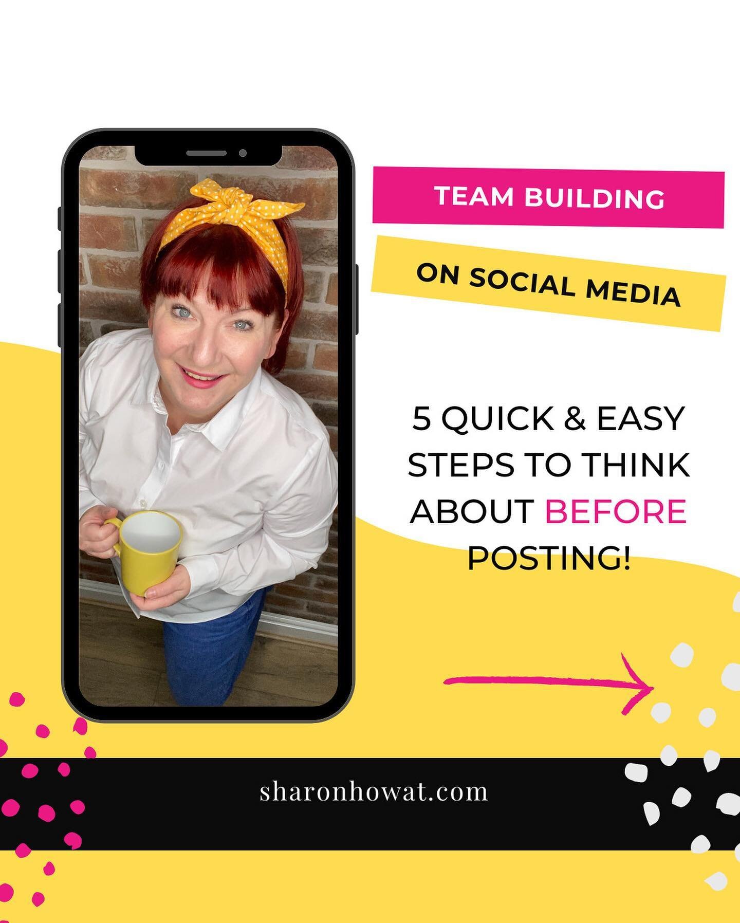 Do you need more team members?

Follow these steps before you post on social media 📱

Want more tips?
Follow me @sharon.howat and hit the link in my bio