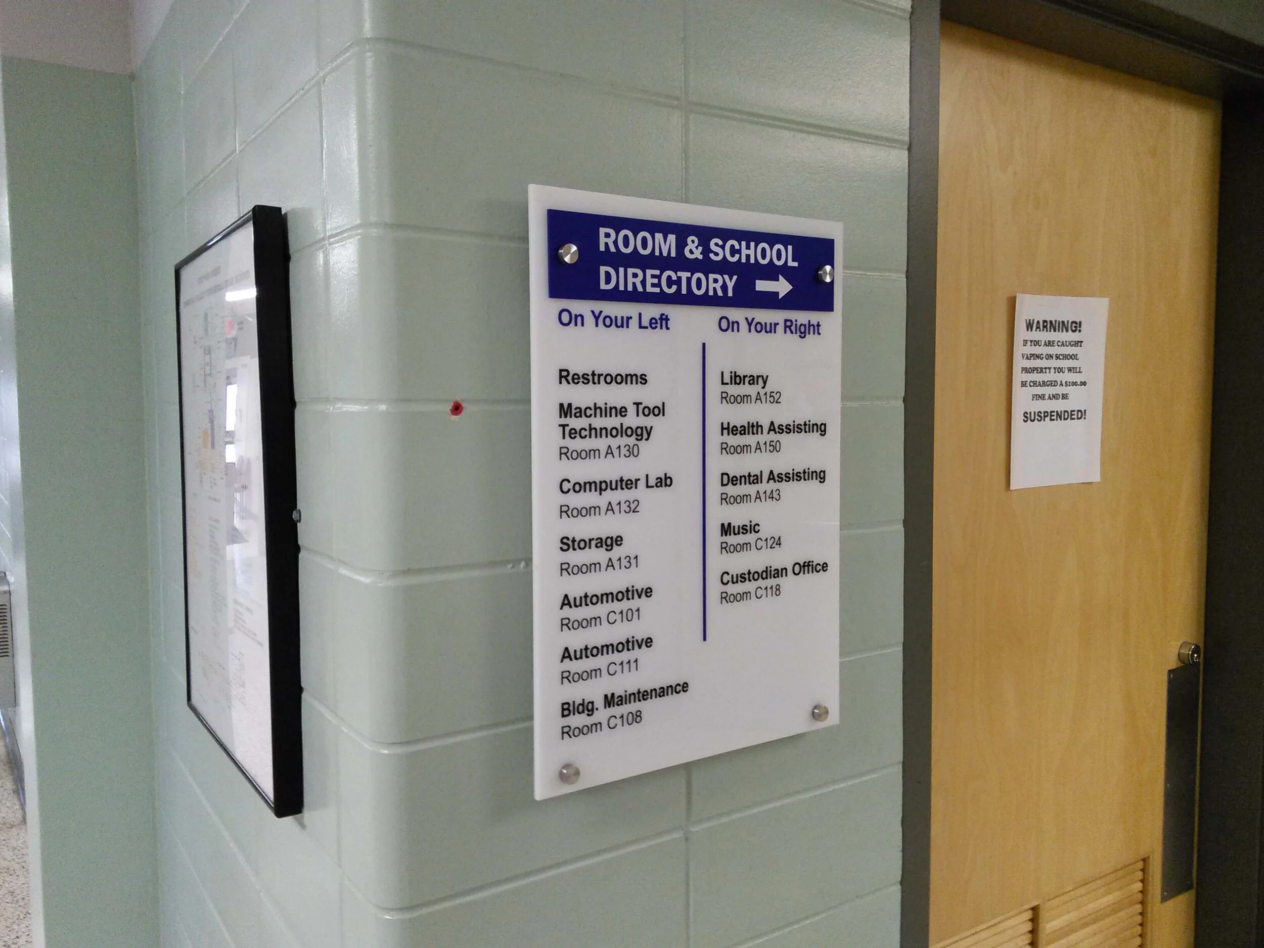 Building Directory Directional Signage