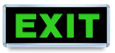 LED EXIT SIGN DOUBLE SIDED