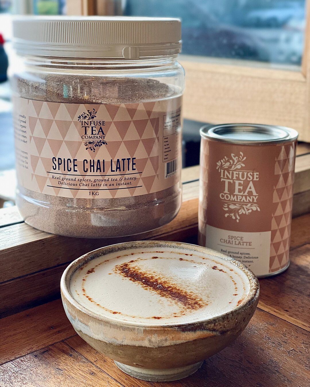 Warming up with our new spiced chai latte from @infuseteaco! It&rsquo;s creamy, spicy, sweet and made in WA! ​​​​​​​​
​​​​​​​​
​​​​​​​​
​​​​​​​​
​​​​​​​​
#betterbread #bredco #bredbread #albany #sustainable #artisanbread #lovacore #sourdough #realbre