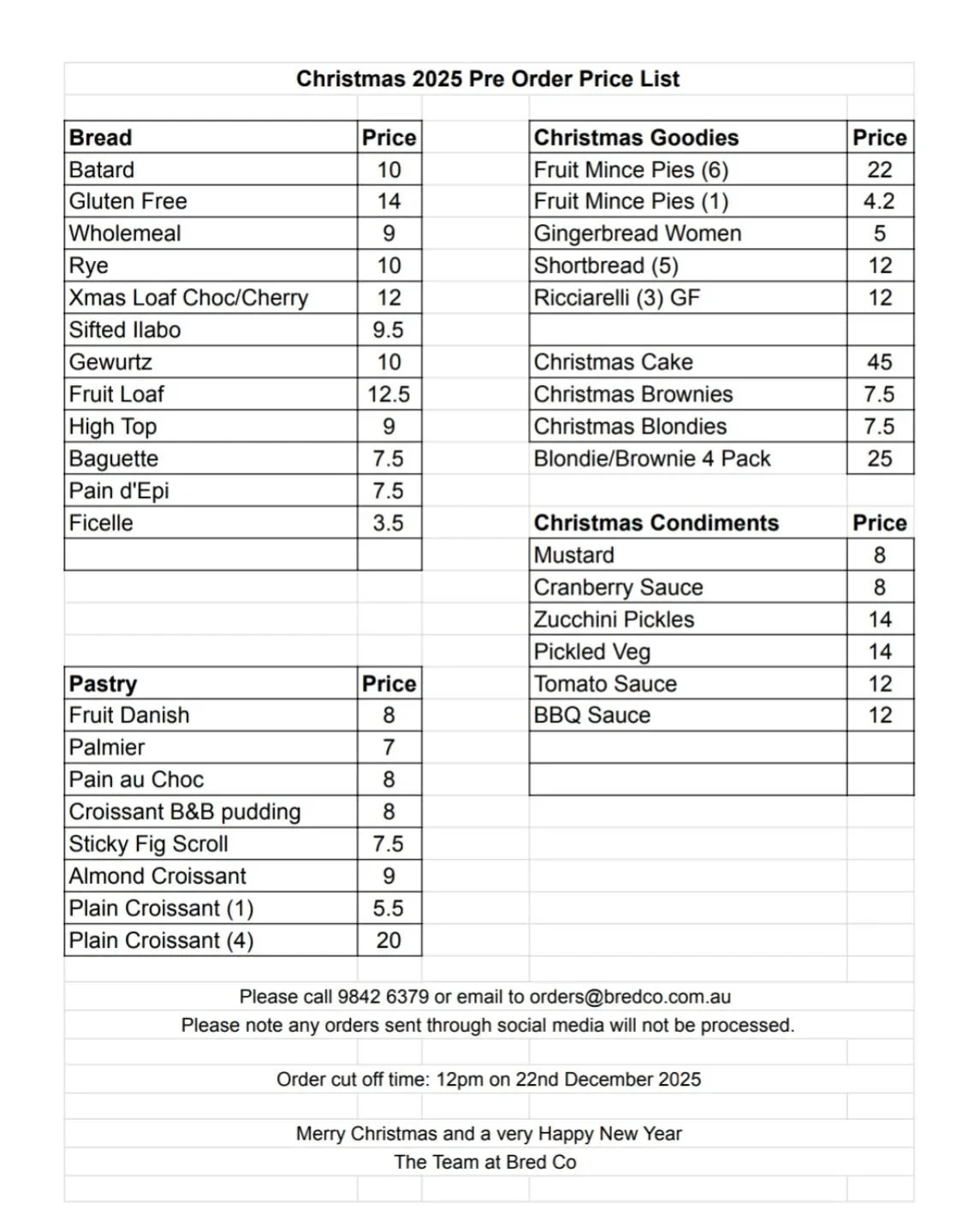 Orders are live for your Christmassy treats!
Let's go!