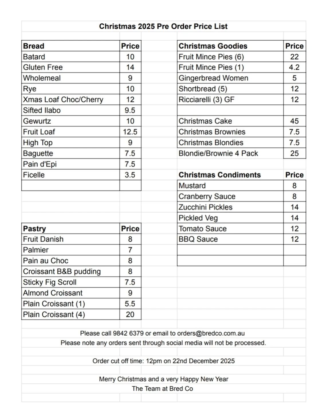 Orders are live for your Christmassy treats!
Let's go!