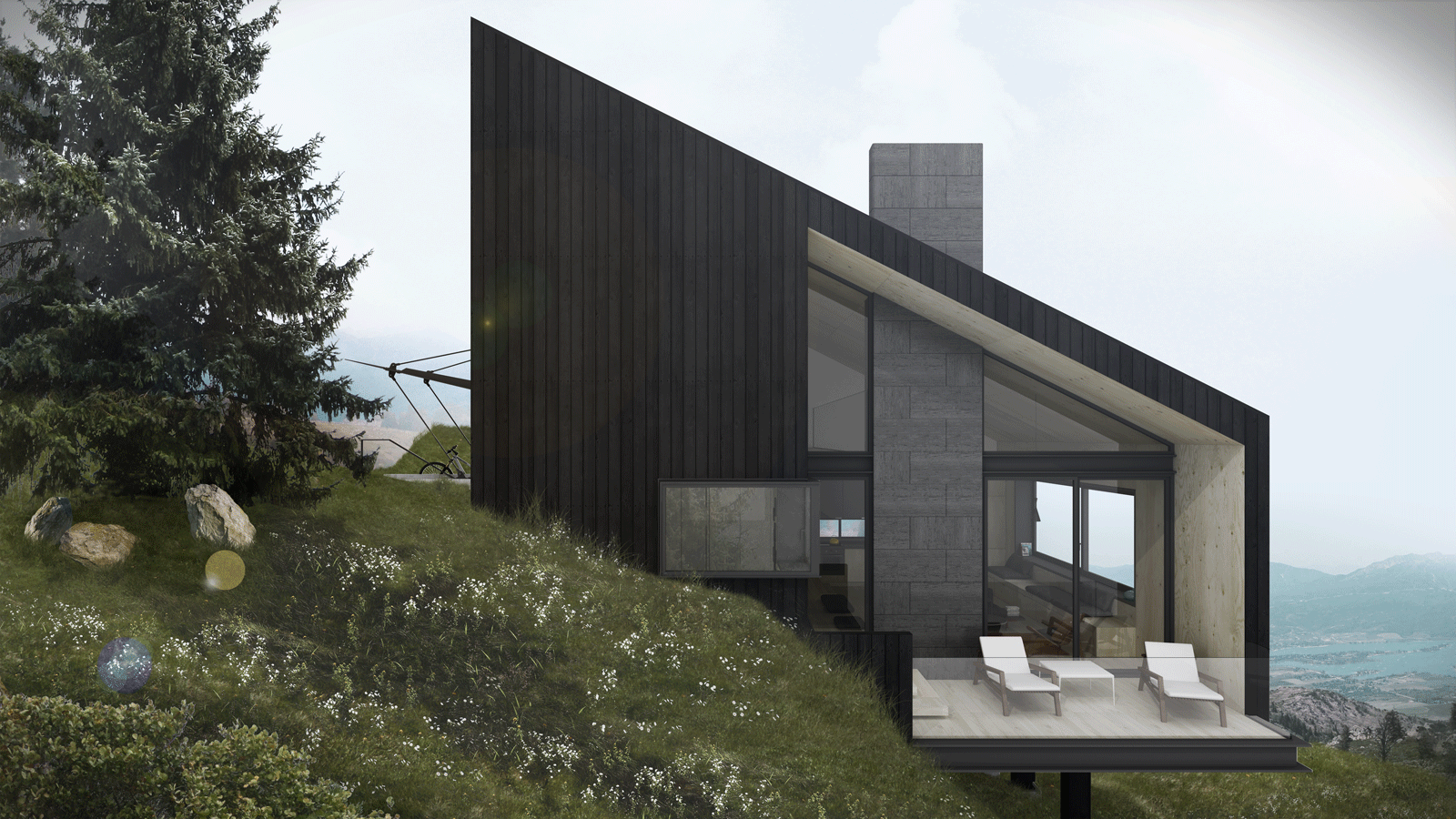 Craftr-Architecture-Ridge-Nest-Cabin-02-side-view.gif
