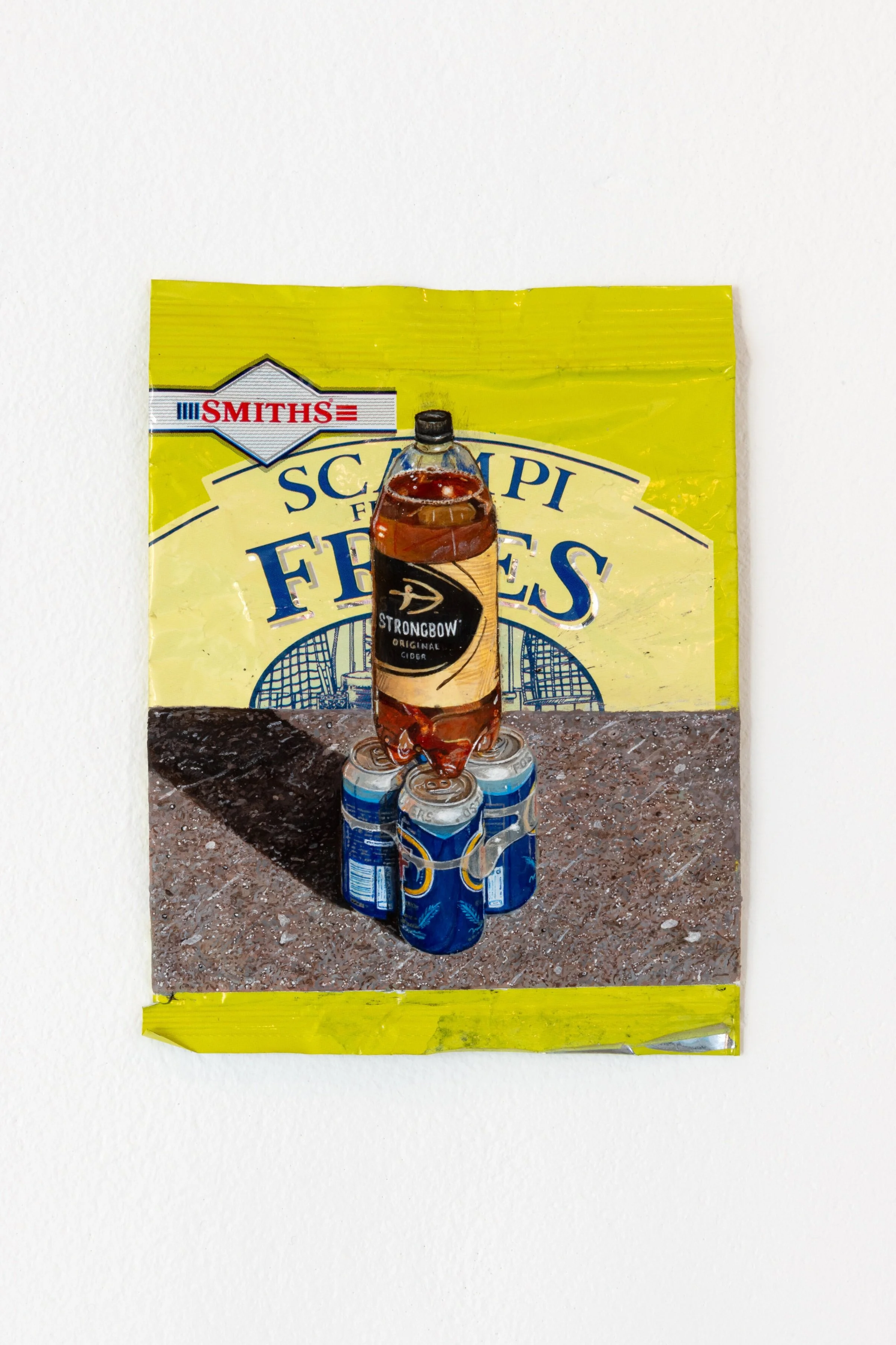 Conor+Rogers+%27Snakebite%27+2021%2C+Acrylic+on+scampi+fries+crisp+packet.+w12+x+13.4cm++Manor+Boy+.jpg