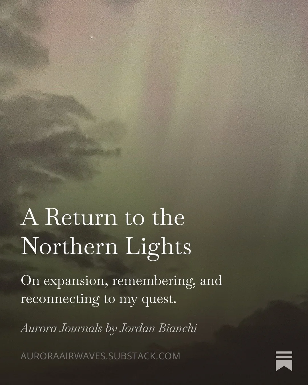 After a brief hiatus, I&rsquo;m excited to share that Aurora Airwaves is returning and expanding. Alongside upcoming podcast episodes, I&rsquo;ve launched a Substack newsletter where I&rsquo;ll continue the conversation through written reflections, e