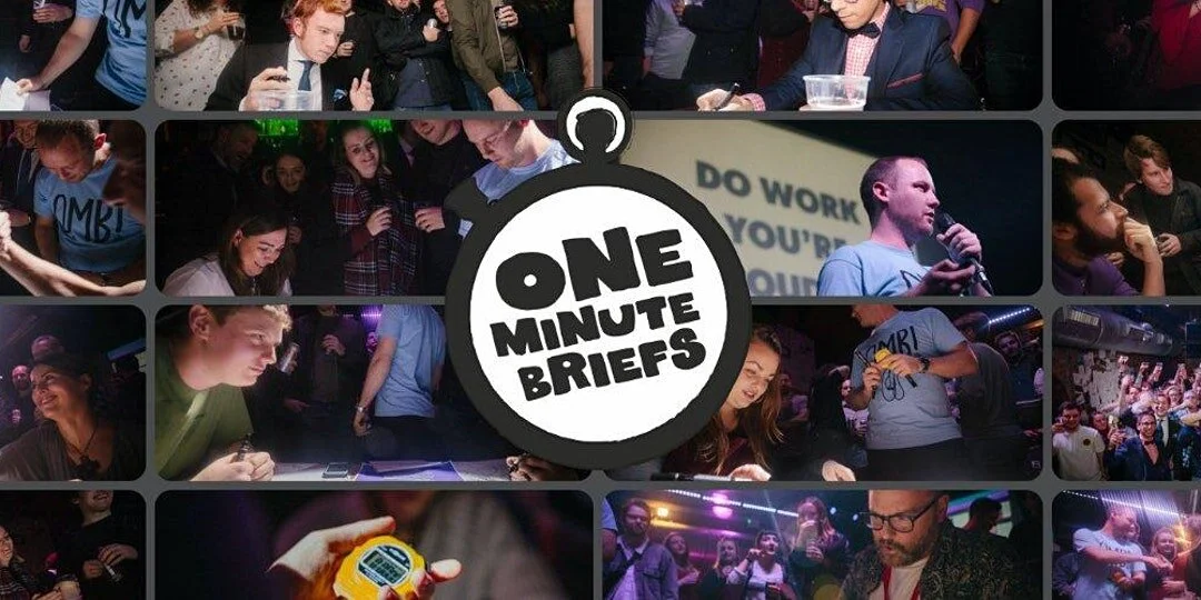 One Minute Brief of the Day: Create posters to promote our upcoming event #OMBLive7