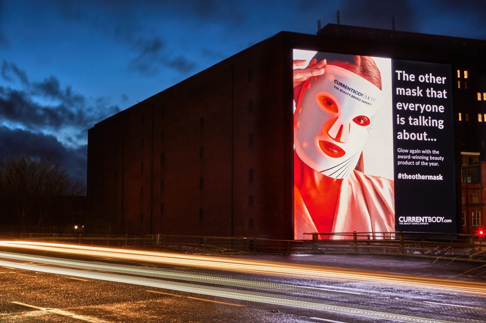 One Minute Brief of the Day: Create billboard-style posters for @CurrentBody’s #TheOtherMask campaign that celebrates celebrates their LED Light Therapy Mask as the go-to beauty product.
