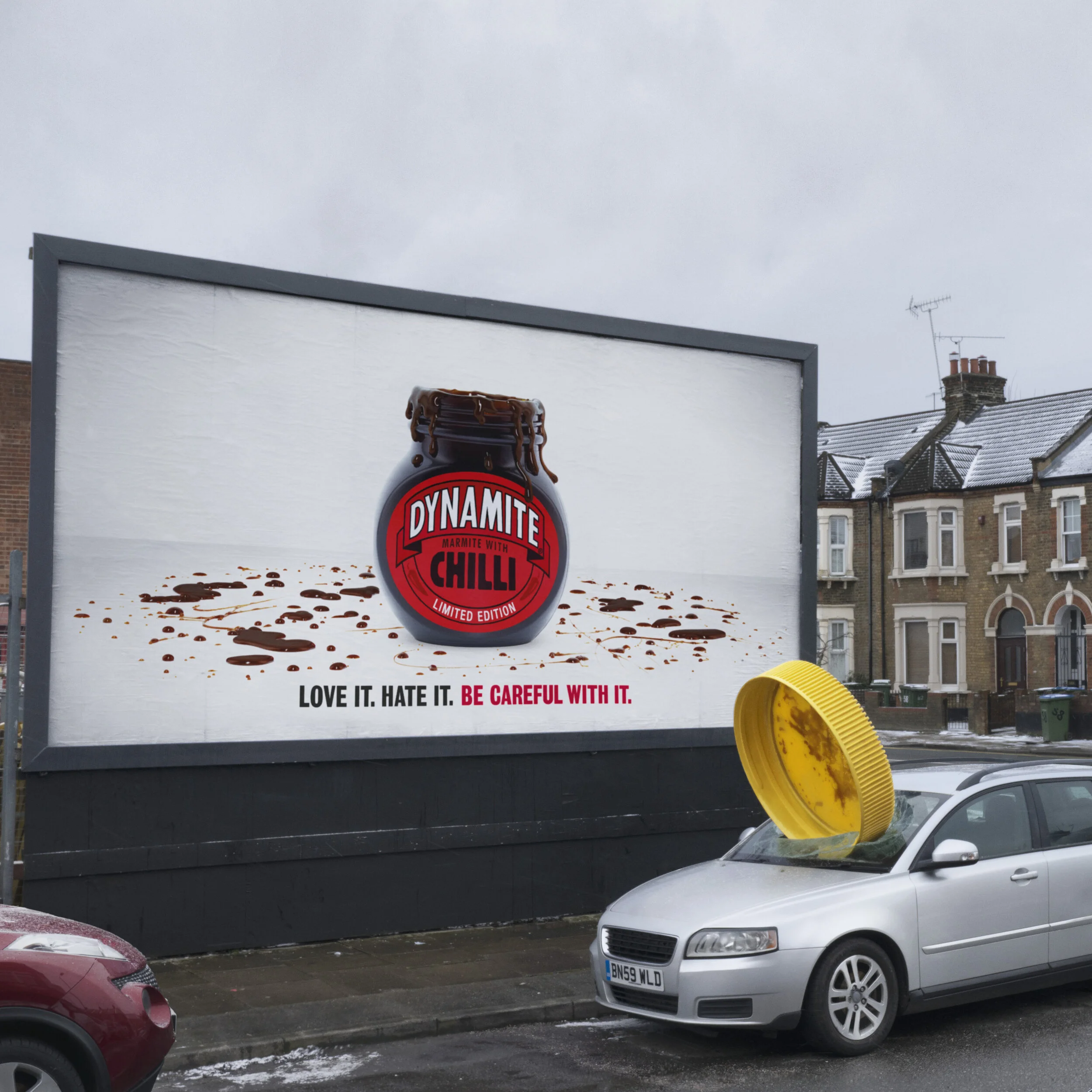 One Minute Brief of the Day: Create posters that give us the best clue on where the #MarmiteDynamite lid has landed next. 