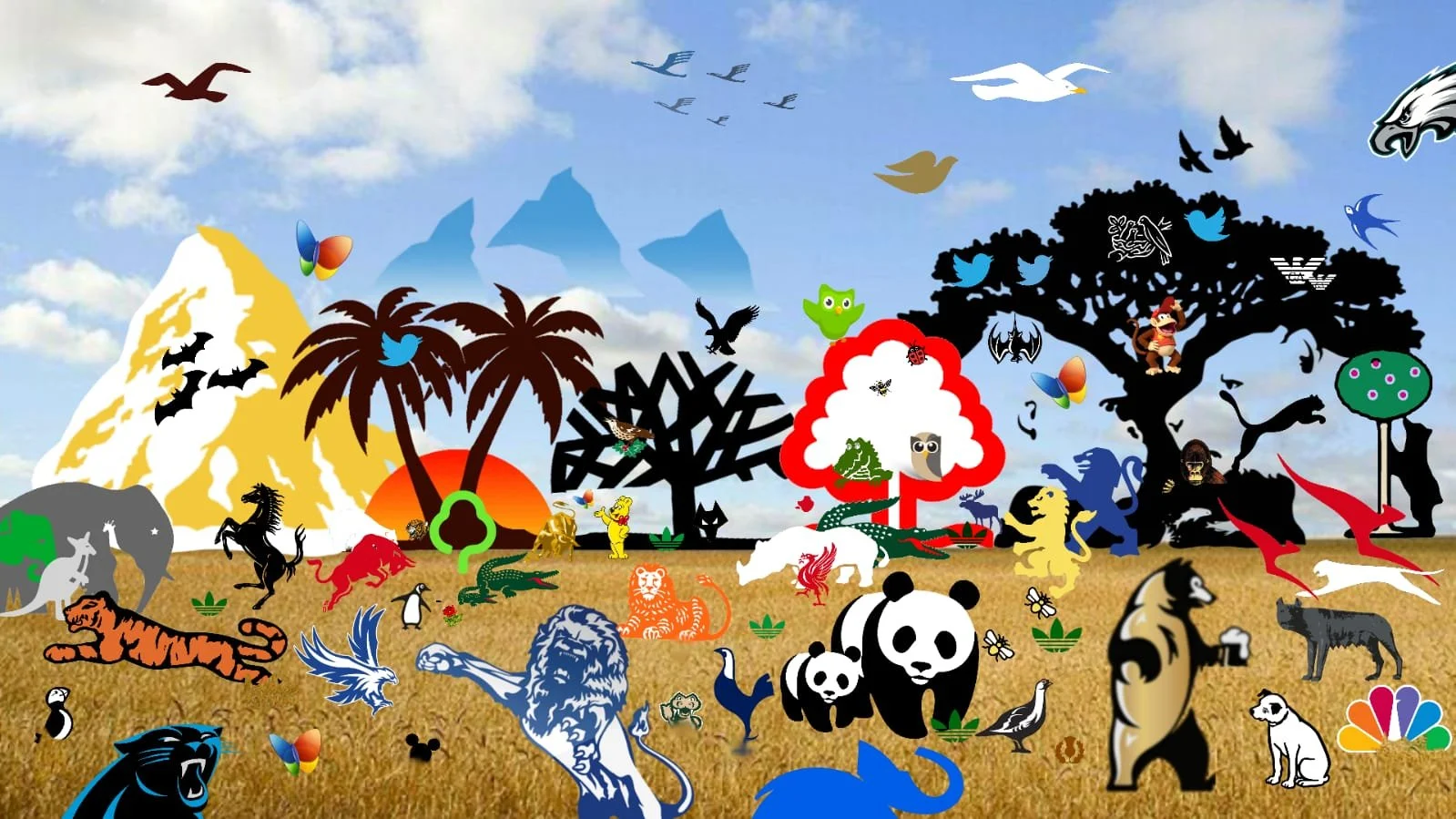 One Minute Brief of the Day:   Create posters that bring together the nature within the logos &amp; badges of brands &amp; sports teams to support the #WorldWithoutNature campaign