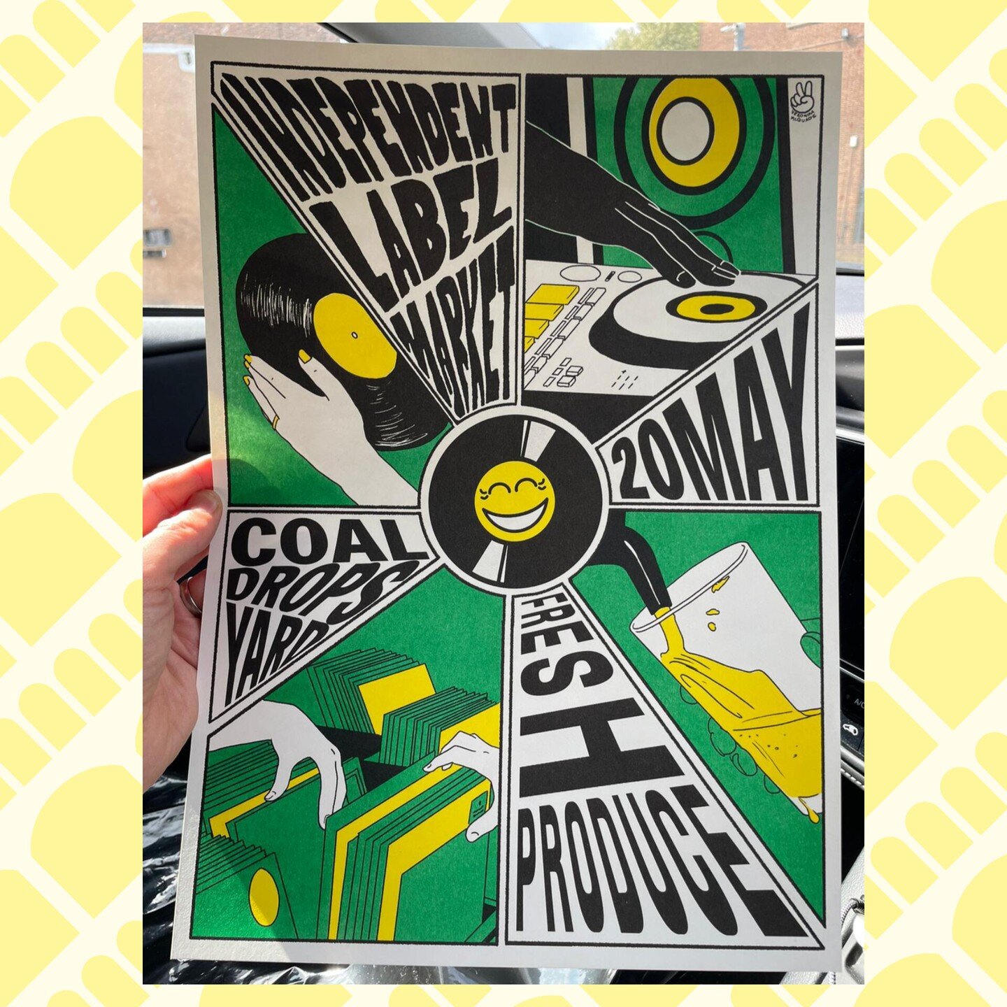 TOMORROW: I'll be tweeting live at Coal Drops Yard as part of @indielabelmkt Spring event from 10am-4pm! 😍💿📀

Join in the fun and ALSO have the chance to purchase a limited edition print from our OMB x ILM brief winner @veronikamcquade - it looks 