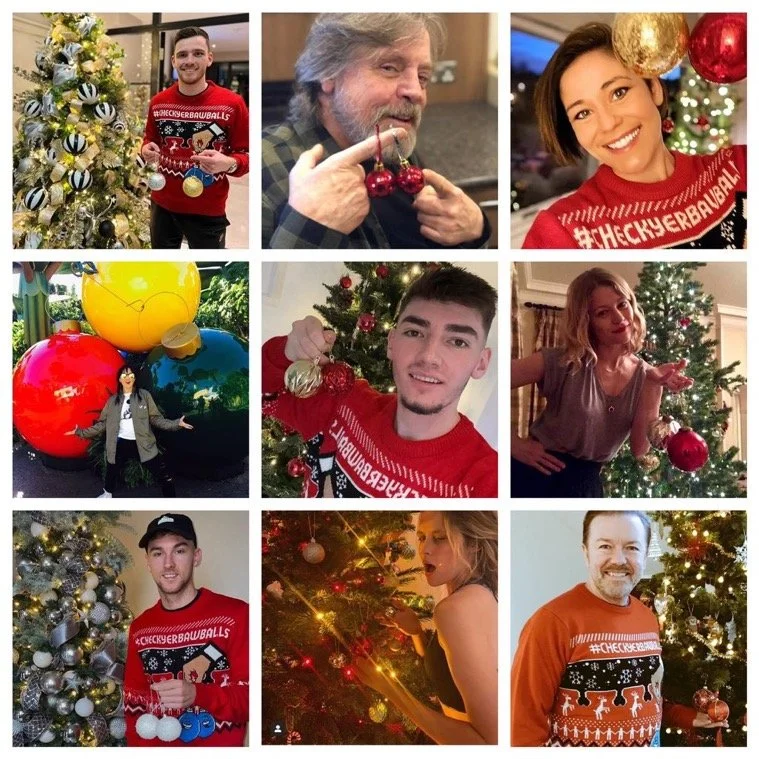 One Minute Brief of the Day: Create posters to promote the charity single #FeelingThisChristmas and help catapult @CahonasScotland to Christmas number one while raising awareness of testicular cancer.