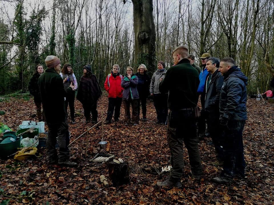 Adult Rewilding, outdoor learning workshop