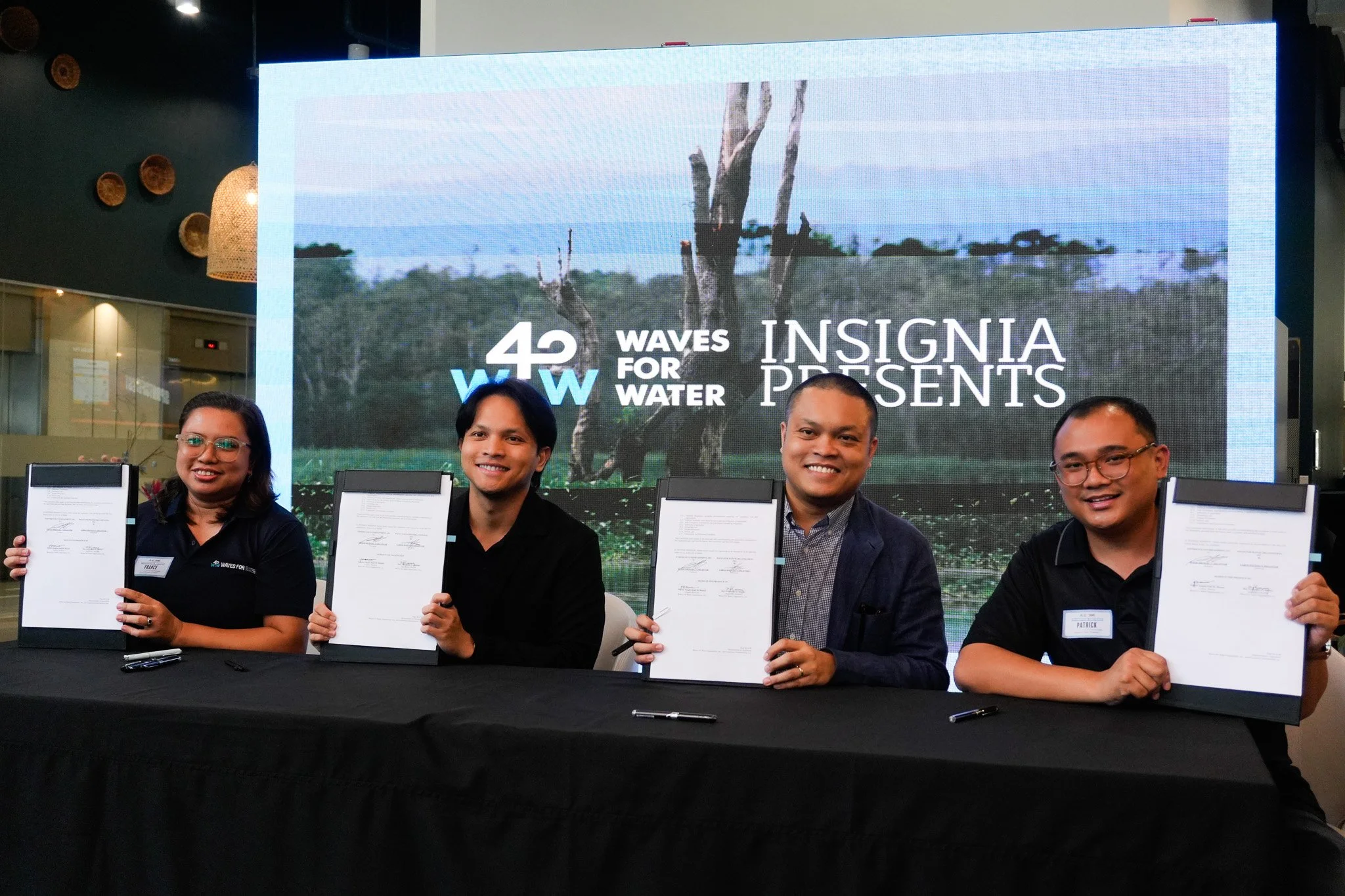 Insignia Presents partners with Waves For Water Philippines