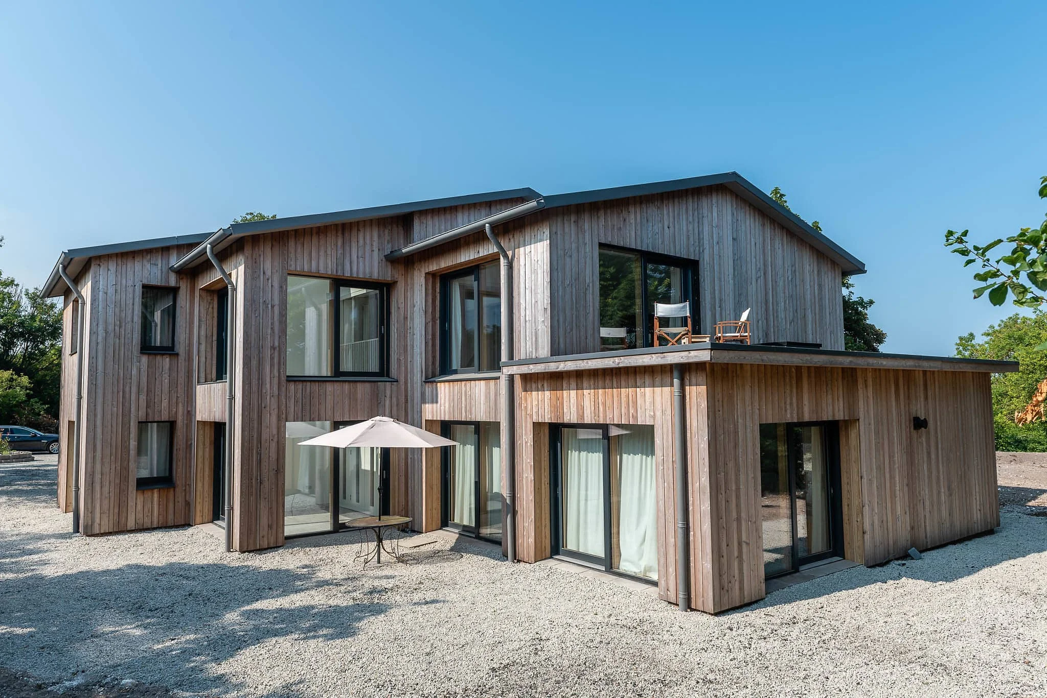 modern house with sea view for sale garden elevation