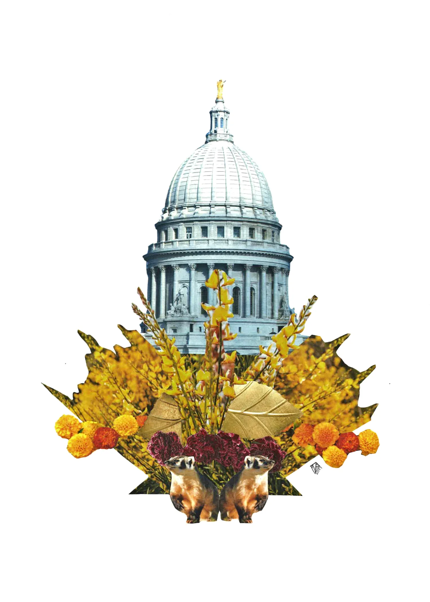 Capitol Seasons: Fall, 11x14, 2017