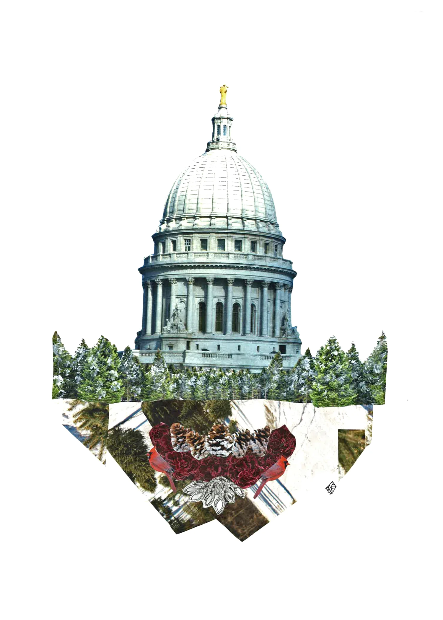 Capitol Seasons: Winter, 11x14, 2017